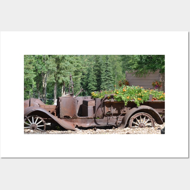 Chena Hot Spring Antique Car Wall Art by JCK Alaska